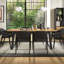 Airius Extendable Metal Base Dining Table-274750603-274750602