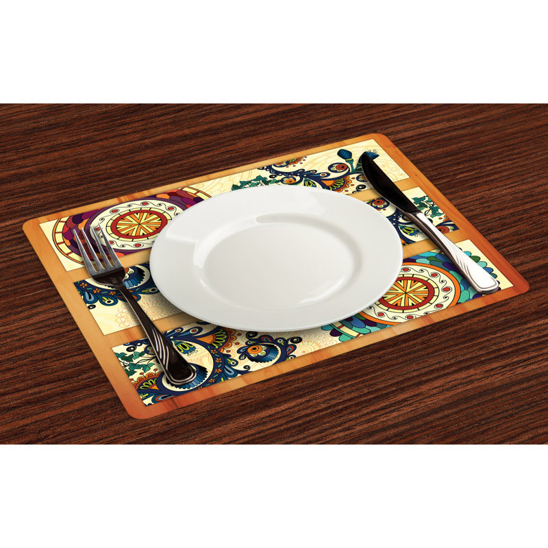 Polyester Abstract Rectangle Placemat