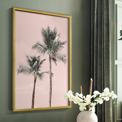 Aruba Pinks Framed Print - Solid Wood