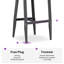 Alexamarie 24" Patio Bar Stool with Cushion-789422032