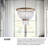 Dune Five-Light Hand-Strung Sea Glass Single Tier Chandelier