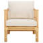 Chaise d'appoint Cleatis avec coussin
