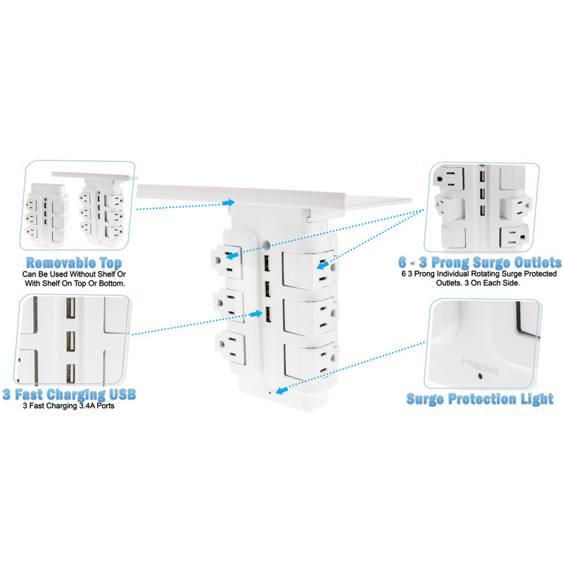 15 Tamper Resistant Multi-Location Socket
