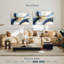 Bleu abstrait et beige Avery-108853594