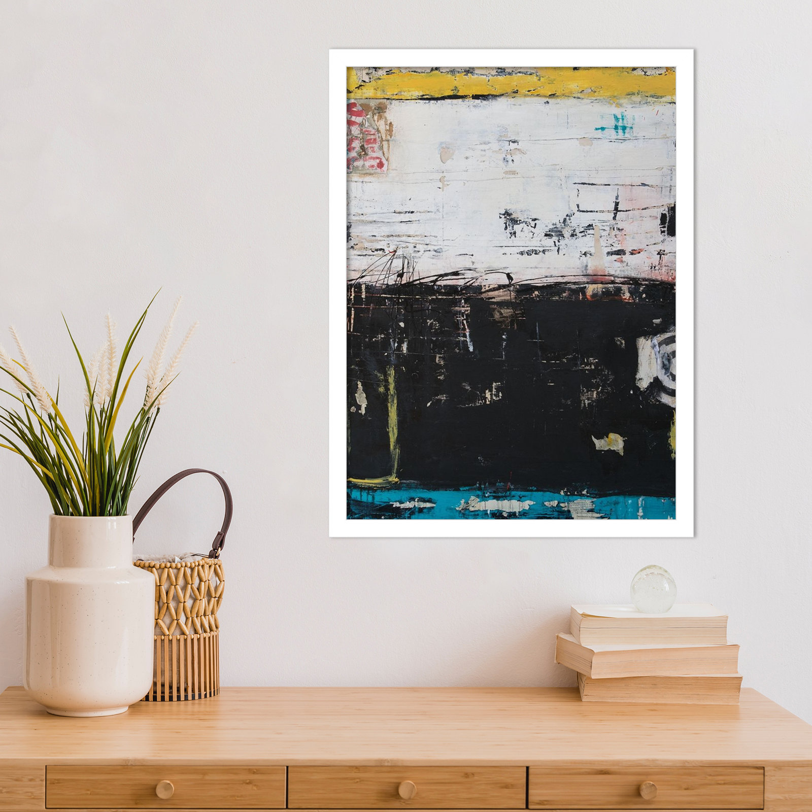 Down and Dirty Print by Erin Ashley, 21" H x 16" W, White