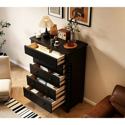 Commode d'appoint de style français Pure Black