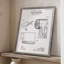Papier hygiénique, brevet I, reproduction encadrée - bois massif-872694021