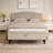 59" Bed Bench Ottoman With Storage Fabric