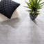 Tapis gris clair en laine / coton / laine tissé à la main Abbie-Lei-66644870