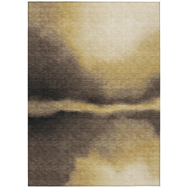 Machine Washable Indoor/Outdoor Chantille ACN2419 Abstract Rug, Rectangle 10' x 14'
