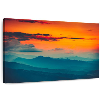 Alvord Golden Sunset Over Mountain Range