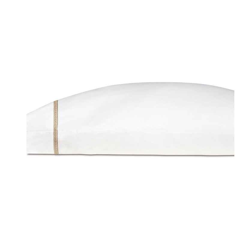 Taie d'oreiller en percale de coton à densité de tissage 200 fils Ember, Grand