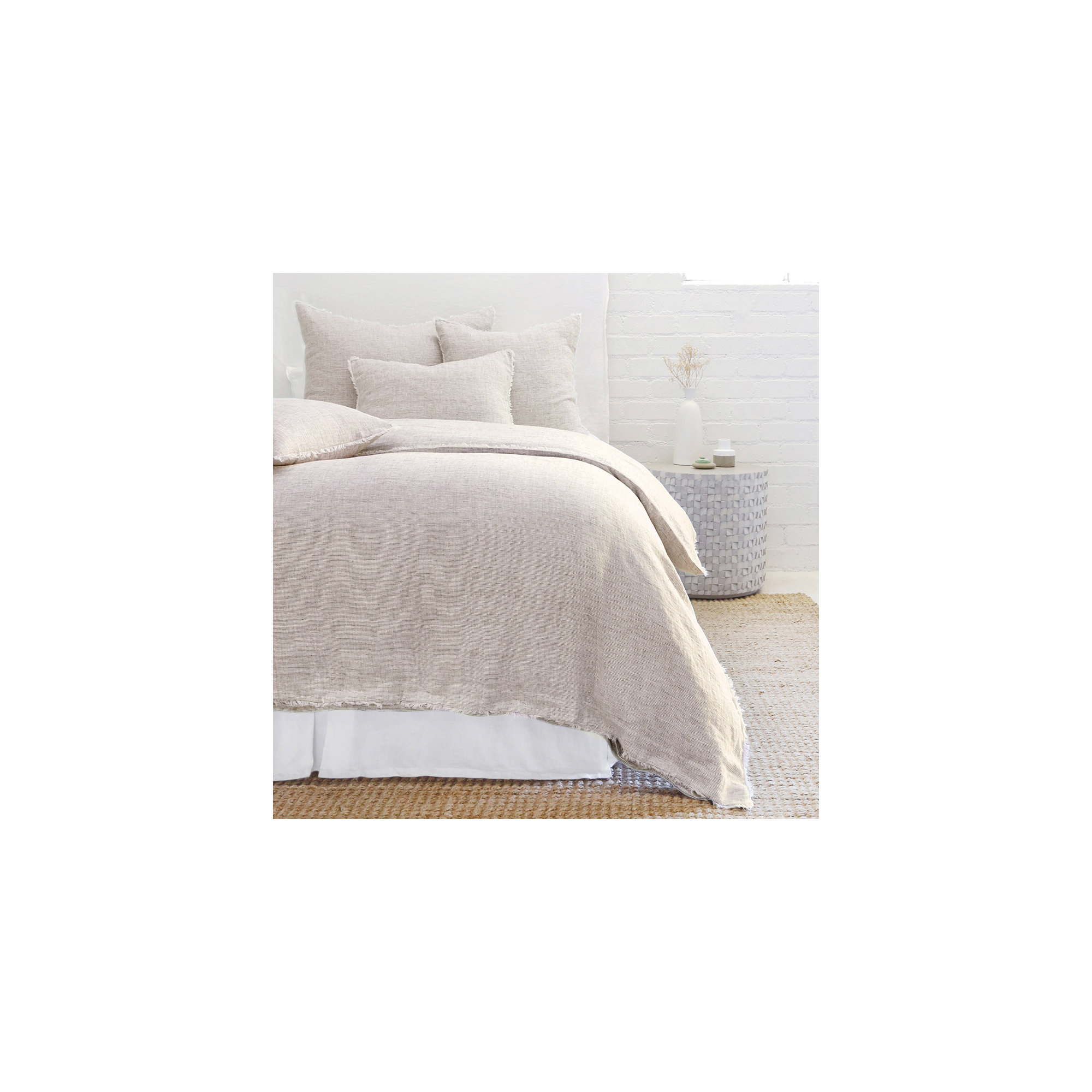 Logan Cotton Duvet Cover, Queen, Terra Cotta