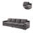 Upholstered 119'' Sofa