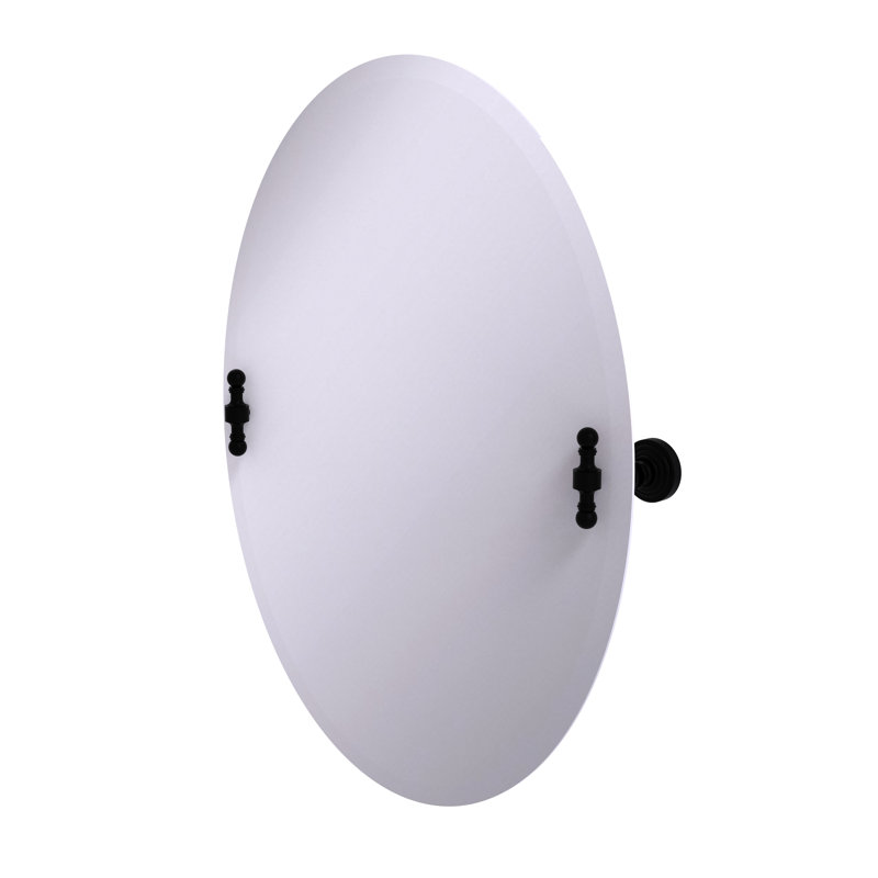 Godinez Flat Wall Mirror, Matte Black