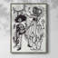 Reproduction encadrée Day of the Dead Parade IV - bois massif-389854992