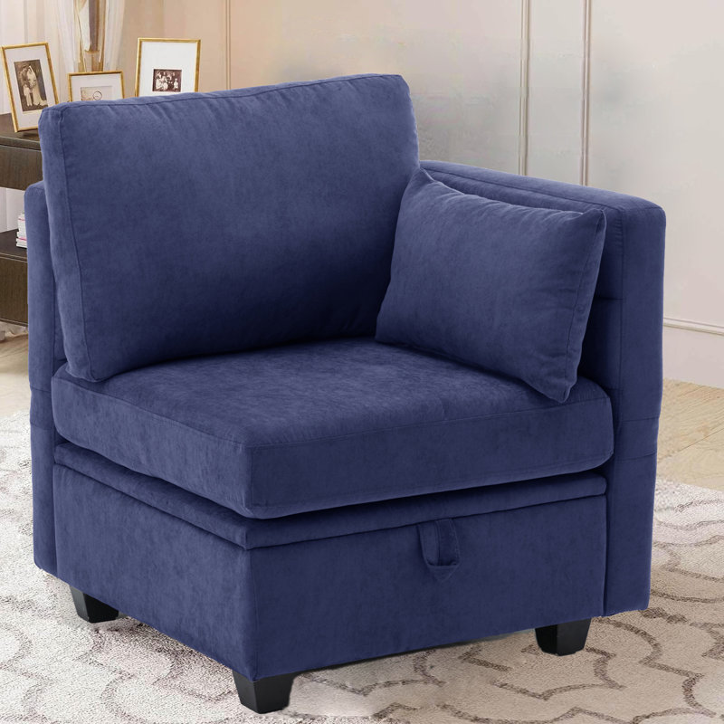 Toxi Upholstered Accent Chair, Blue Polyester