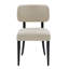 Chaise d'appoint rembourrée en bois massif (ensemble de 2)