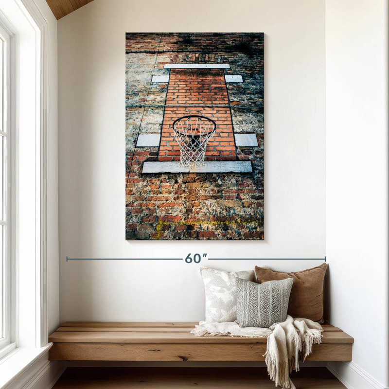 Panier de basketball style Venise, H 48 po x l 32 po