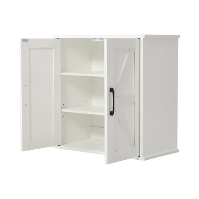 600mm W 600mm H Wall Mounted Required Medicine Cabinet Mirror 3 Fixed