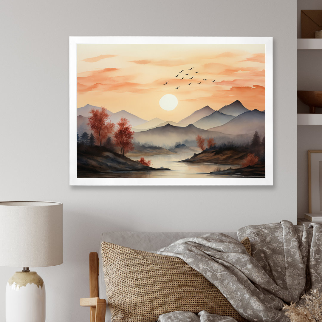 Africa Serengeti Sunset II - African Art Wall Art Millwood Pines