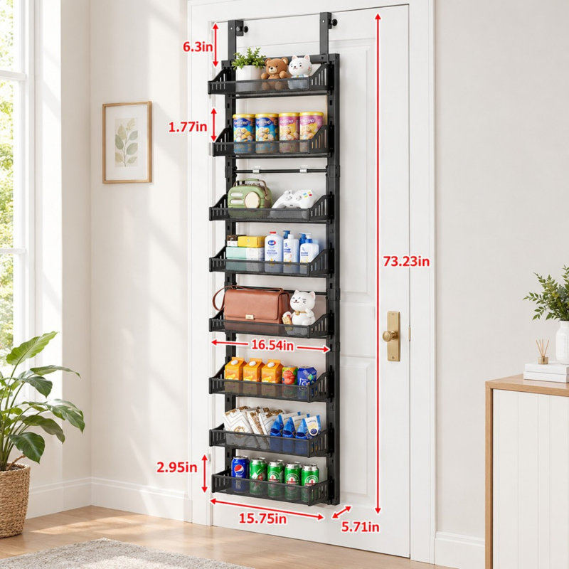 Steel Cabinet Door Organizer