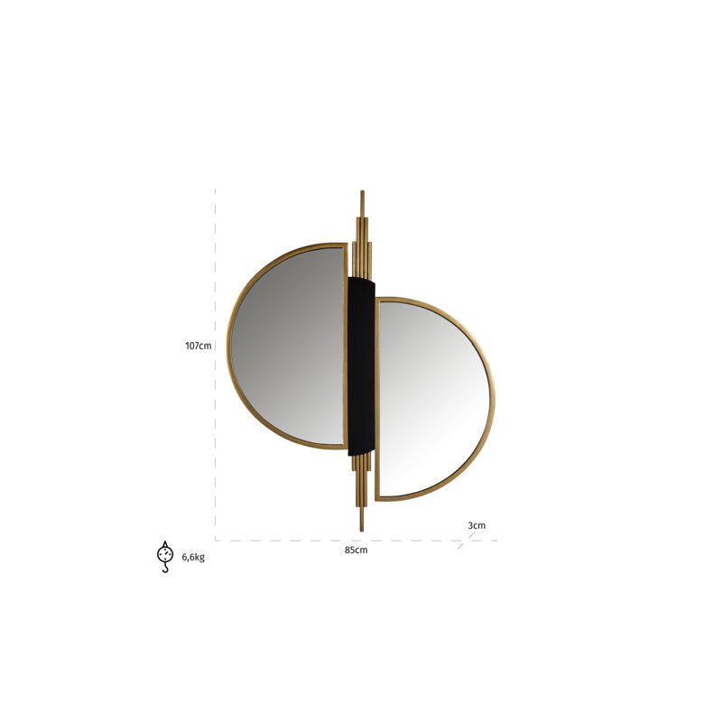 Adelyn Metal Flat Wall Mirror