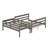 Twin XL Over Queen Bunk Bed With Ladder
