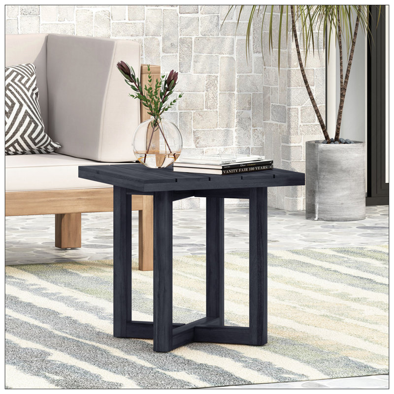 Table d'appoint ELLA SQUARE, noir