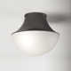 Alistair Single Light Glass Flush Mount