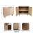 Mezzeta Mango Wood Floor Storage Cabinet-211759063
