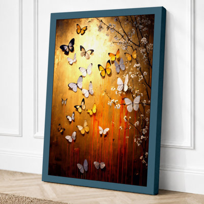 Butterflies In Descent Vintage - Print