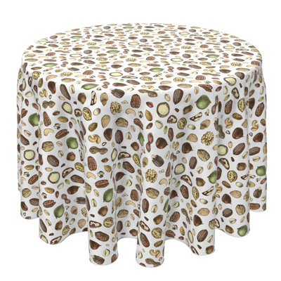 Round Cotton Twill Tablecloth