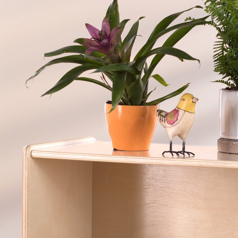 Rangement ouvert à 2 tablettes EdQ Essentials, Naturel, H 30 po x l 13 po x P 42 po