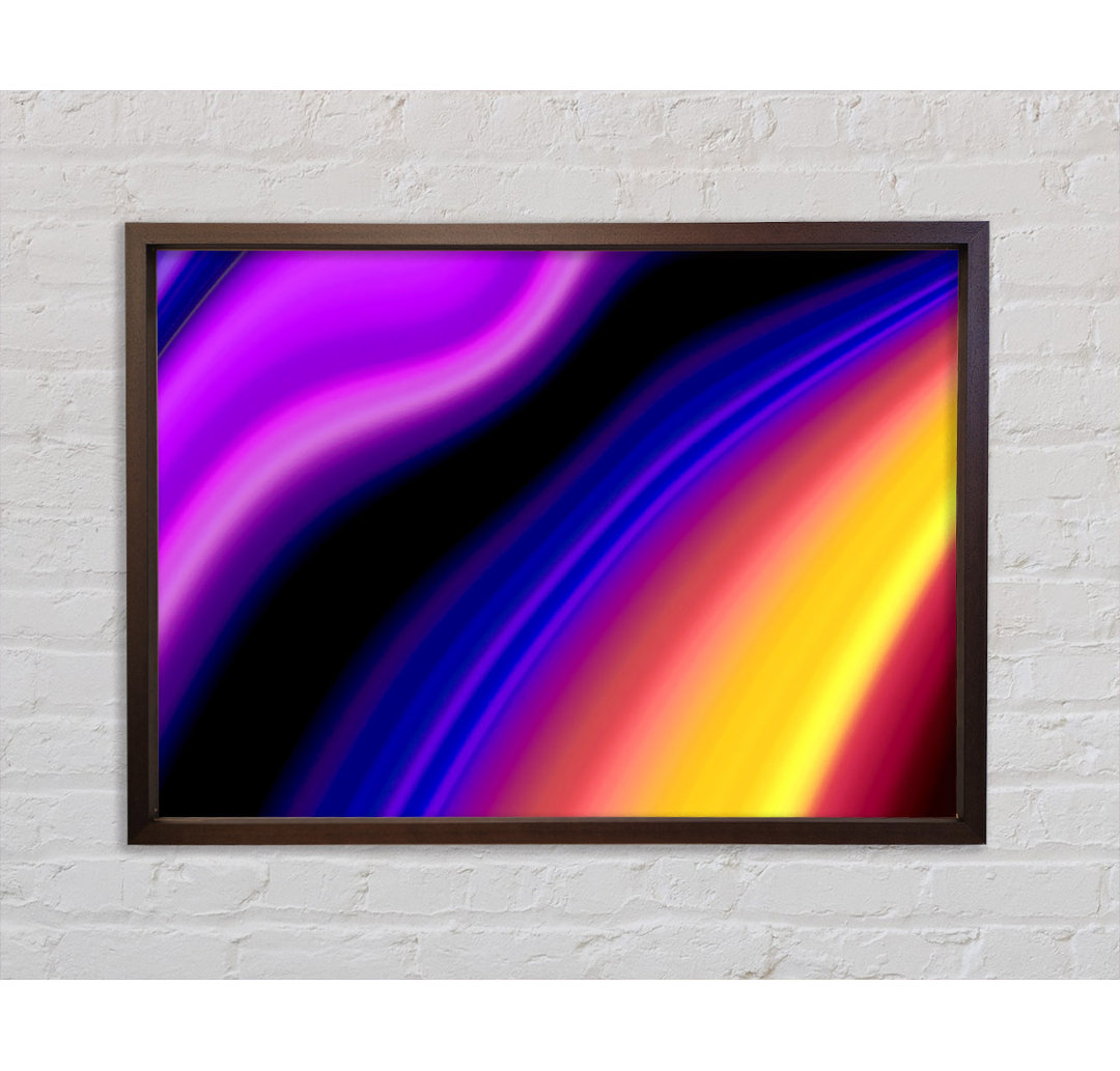 Gerahmtes Wandbild Rainbow Smears