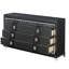 Sawyer Metallic Grey Finish Dresser