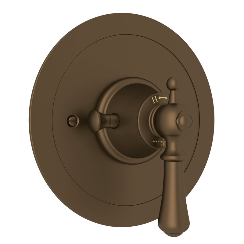 Georgian Era™ 3/4" Round Thermostatic Trim without Volume Control, English Bronze