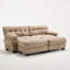 Canapé modulaire en forme de U, canapé modulaire modulaire avec repose-pieds, repose-pieds, canapé surdimensionné en flanelle de qualité supérieure, canapé moderne avec accoudoirs ronds et 4 coussins-1438757093