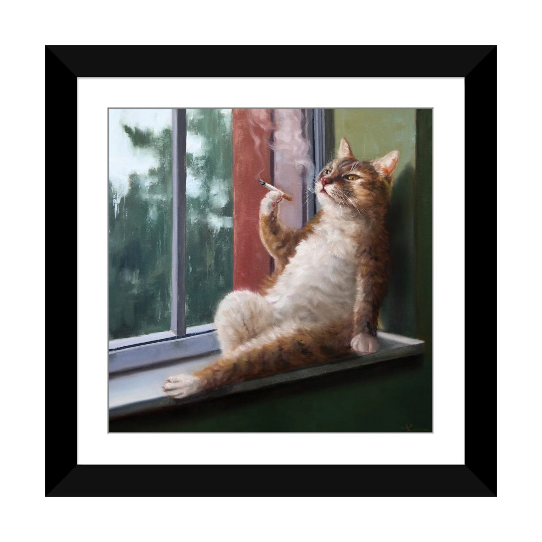 " Rainy Day Blues " by Lucia Heffernan Painting Print East Urban Home 