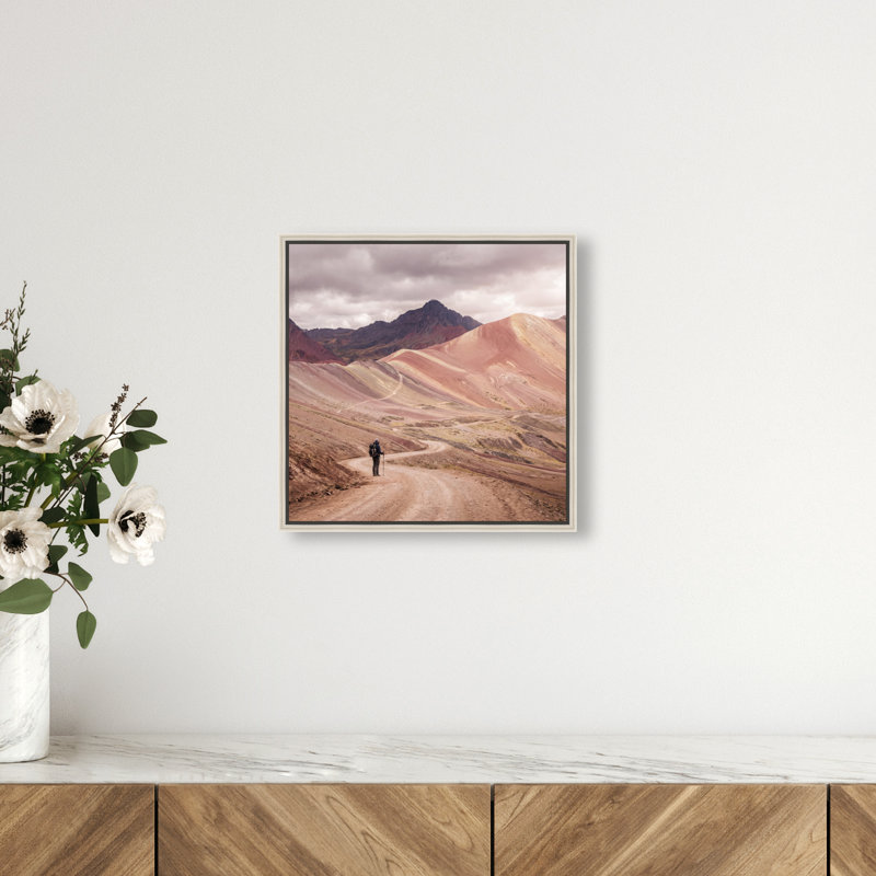 On My Way Print by Oliver Gal, 13" H x 13" W, Silver Floater Frame