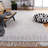 Stroudsburg Hand Woven Pet Yarn/Cotton Southwestern Rug in Gray/Ivory-633538908