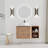 Wall-Mounted Bathroom Vanity With Ceramic Art Sink-686979504