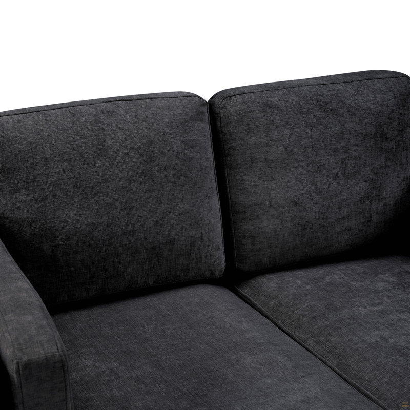 Méridienne méridienne 53,5 po, Noir