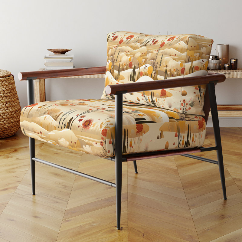 Fauteuil d'appoint rembourré Cactus Desert Dreams