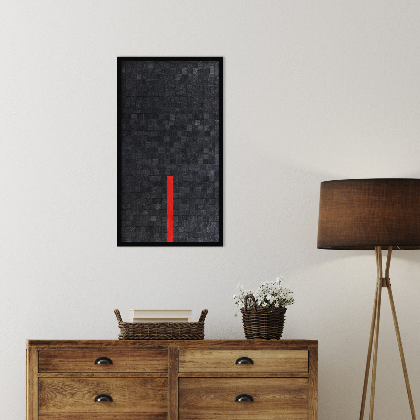 Close by Alex Dunn, Black, 33" H x 19" W