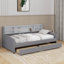 Lit plateforme simple tapissier avec tiroirs-1088448465
