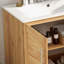 Charmant meuble-lavabo Mid-Century avec de multiples fonctionnalités