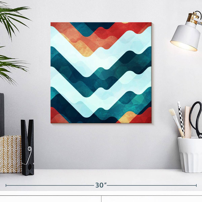 Wavy Digital Avery, 16" H x 16" W