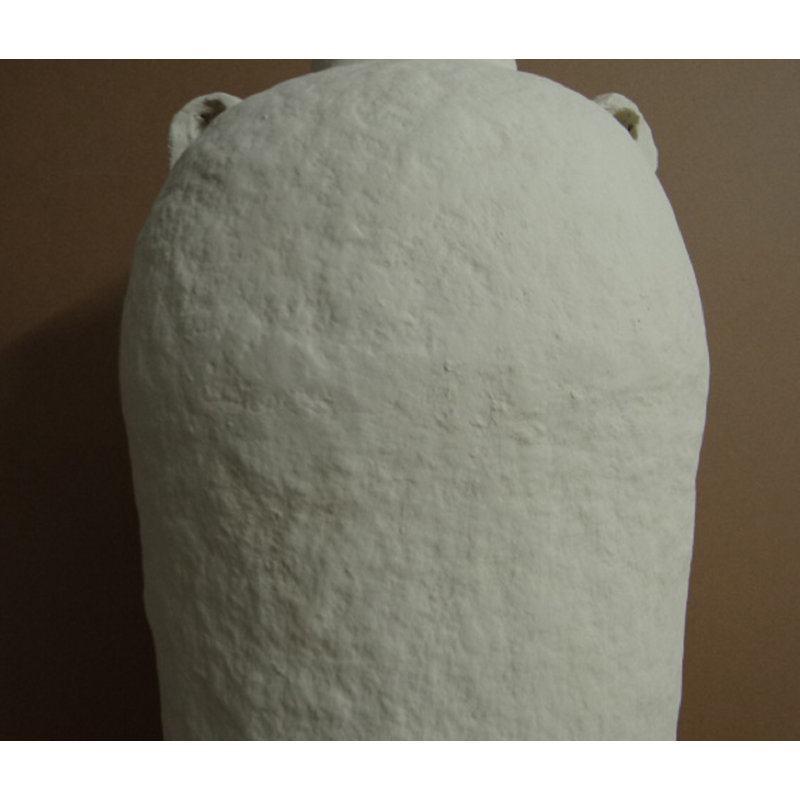 Amphora White Ceramic Water Resistant Table Vase