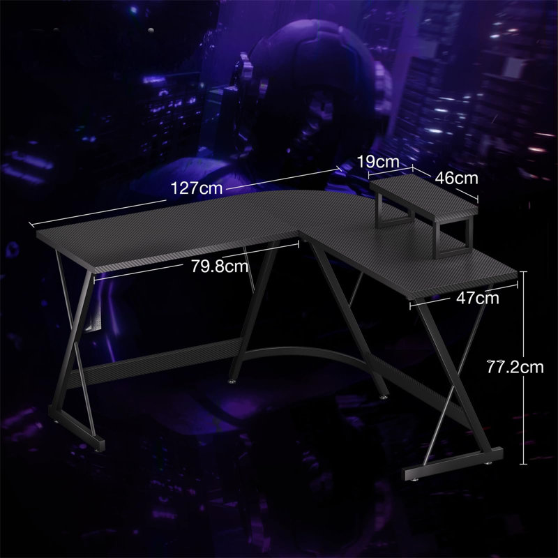 Metal Base Computer Desk